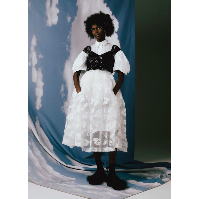 SIMONE ROCHA x H&M Embroidered Puff Skirt Size 34