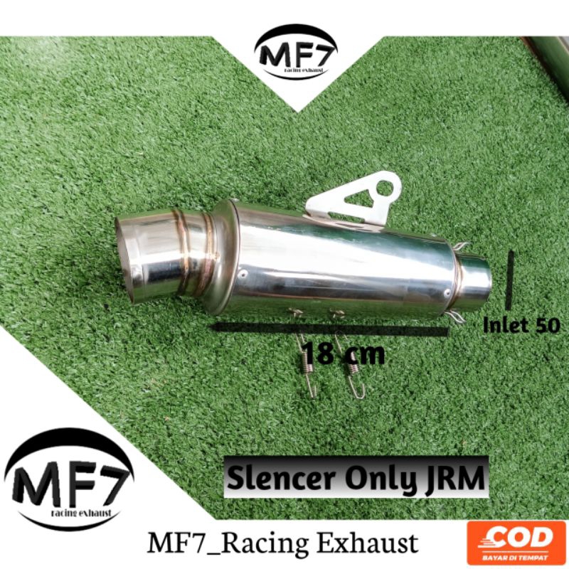 Silencer Knalpot Racing JRM Polos/Knalpot Racing Inlet 50mm