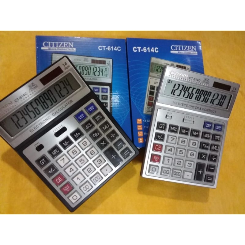 

KALKULATOR CITIZEN CT 614C / 14 DIGIT CHECK CORRECT