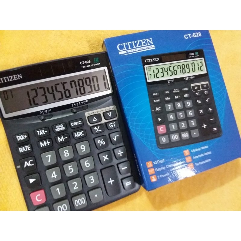 

KALKULATOR CITIZEN CT 628 / 12 DIGIT CHECK CORRECT