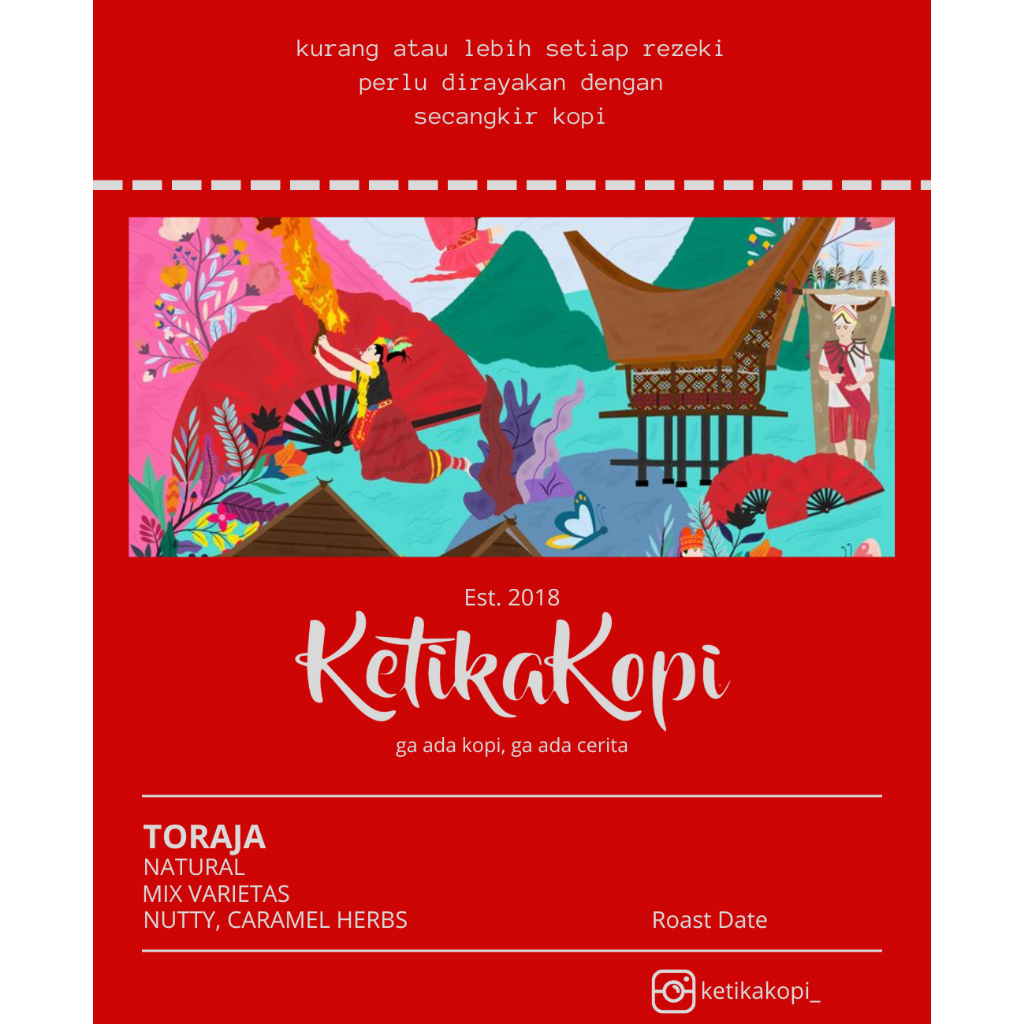 

Ketikakopi Drip Bag / Filter Bag - TORAJA