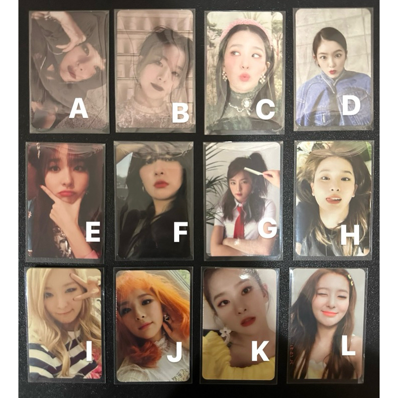 RED VELVET SEULGI IRENE PHOTOCARD OFFICIAL