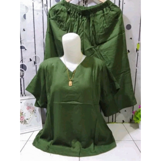 Setelan Baju Viral Andin Terbaru Kekinian Pendek Model 2023 Dewasa Wanita Muslim