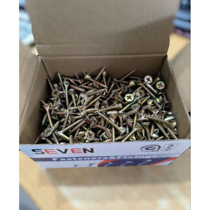 SEVEN Sekrup Baut GRC Kuning SEVEN 6 x 1 inch