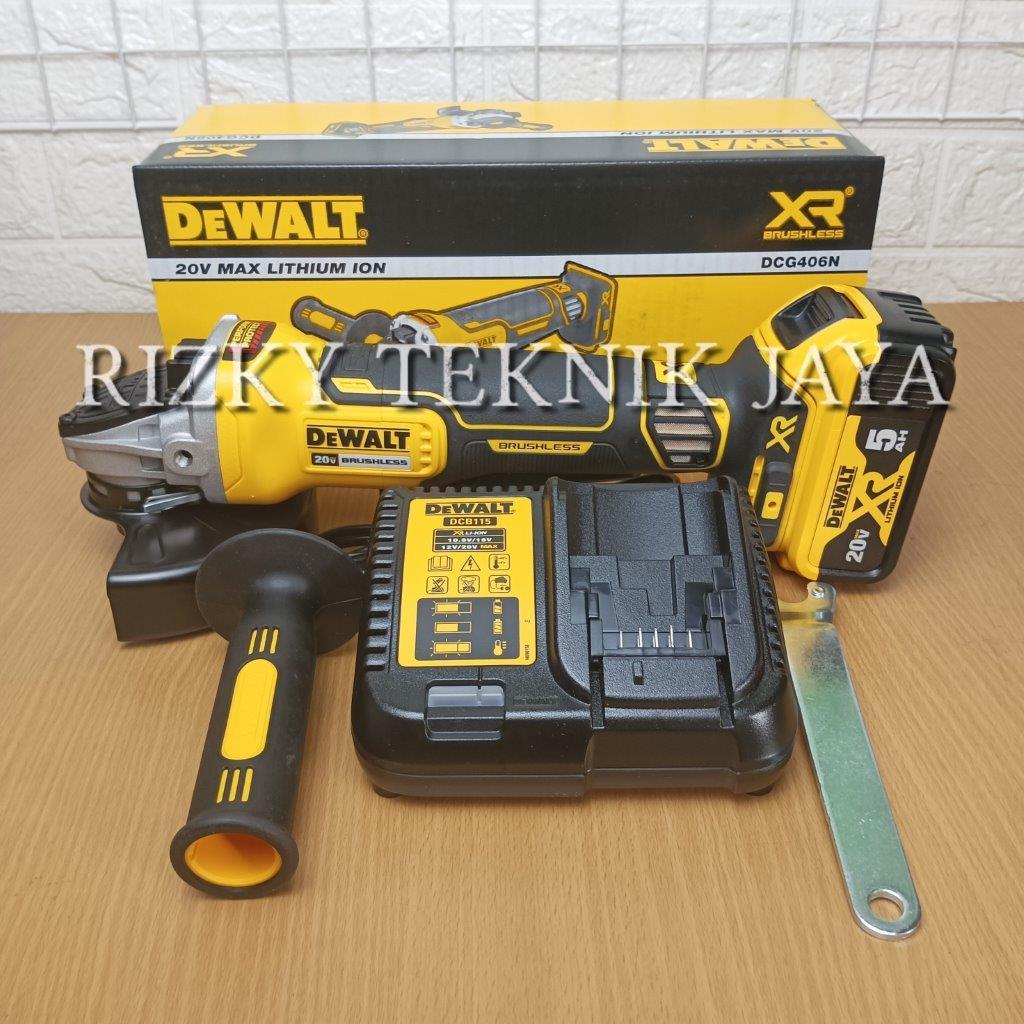 MESIN GERINDA DEWALT 5 INCH DEWALT DCG406 MESIN GERINDA BATERAI ANGLE GRINDER DEWALT CORDLESS