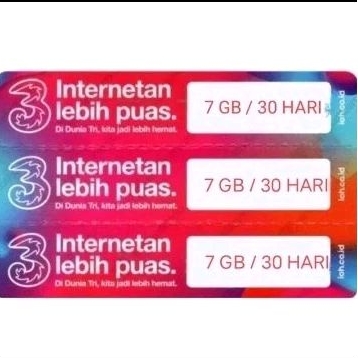 Voucher Tri 7GB 30hari