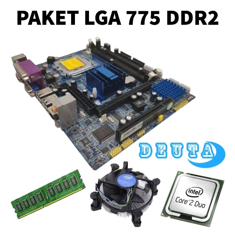 PAKET PC RAKITAN MOTHERBOARD LGA 775 G31 DDR2