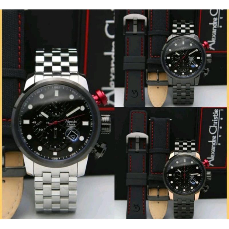 promo akhir tahun/ original jam tangan Alexandre Christie AC6163/AC6239/