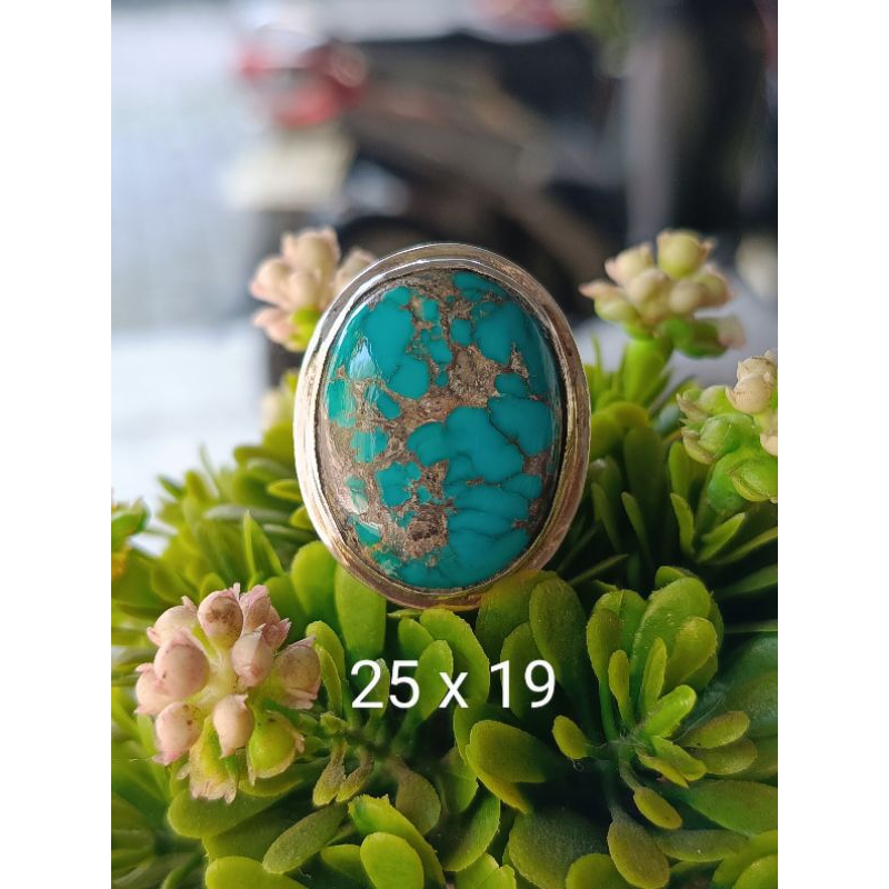 Sold out Cincin Perak Pirus Persia Warna Biru Unik