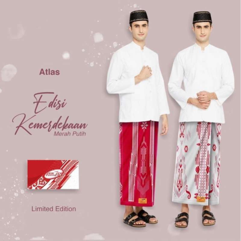 Atlas edisi kemerdekaan songket merah dan putih