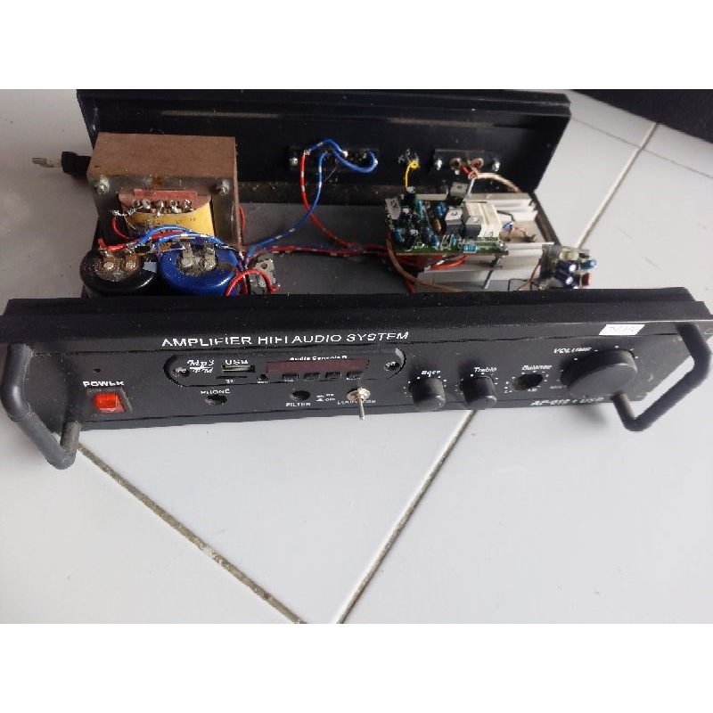 power amplifier secen bekas trafo 5A + mp3 bluetoot