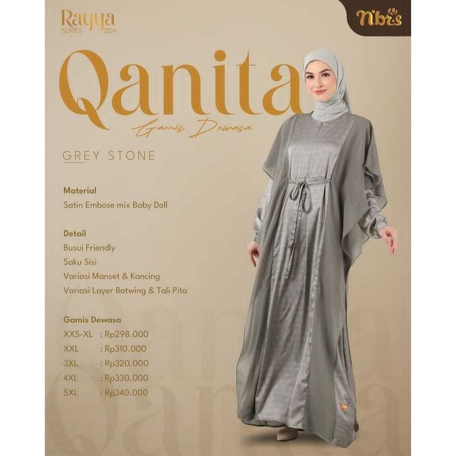 QANITA GAMIS DEWASA NIBRAS RAYYA SERIES