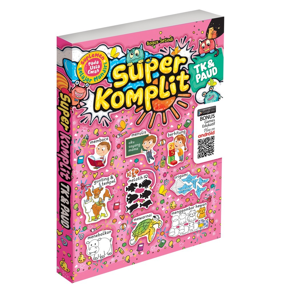 BUKU ANAK TK PAUD SUPER KOMPLIT TK & PAUD