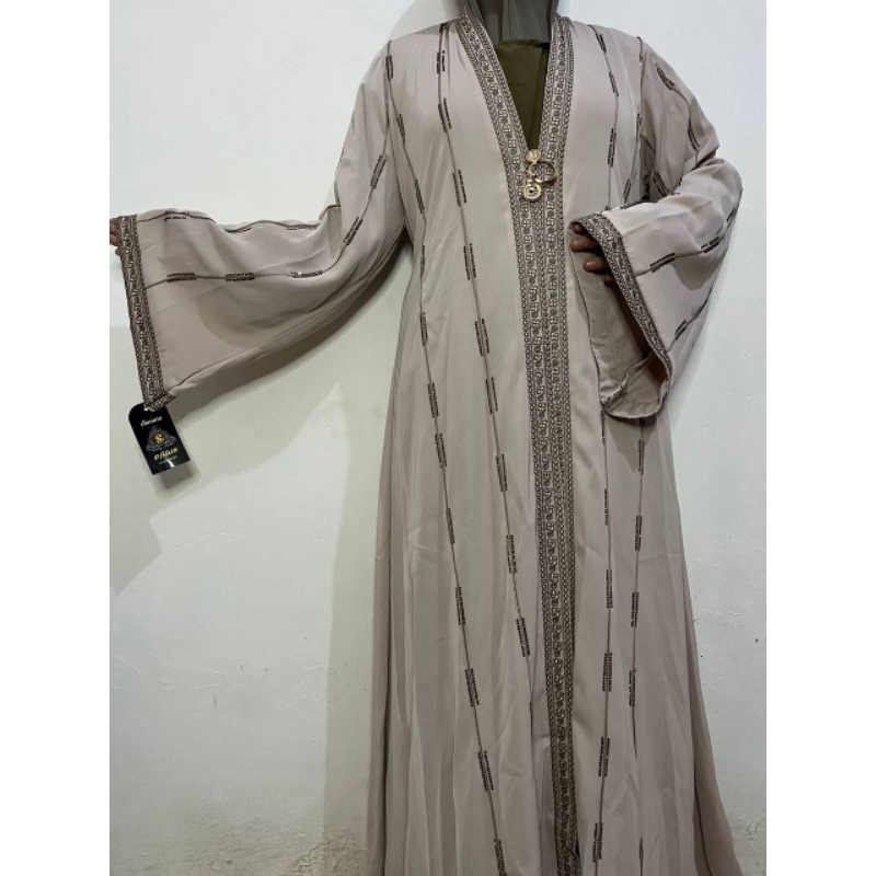 Abaya Impor Mesir  Inner+Outer+Pasmina+Bros+Ikat pinggang