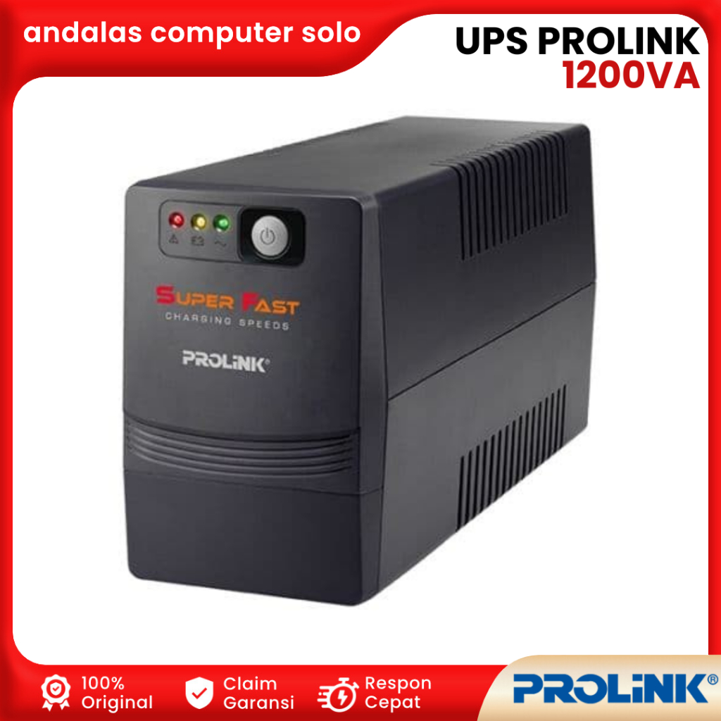 UPS STAVOLT STABILIZER PROLINK 1200VA Pro1201sfcu SUPER FAST CHARGING LINE INTERACTIVE 1200VA