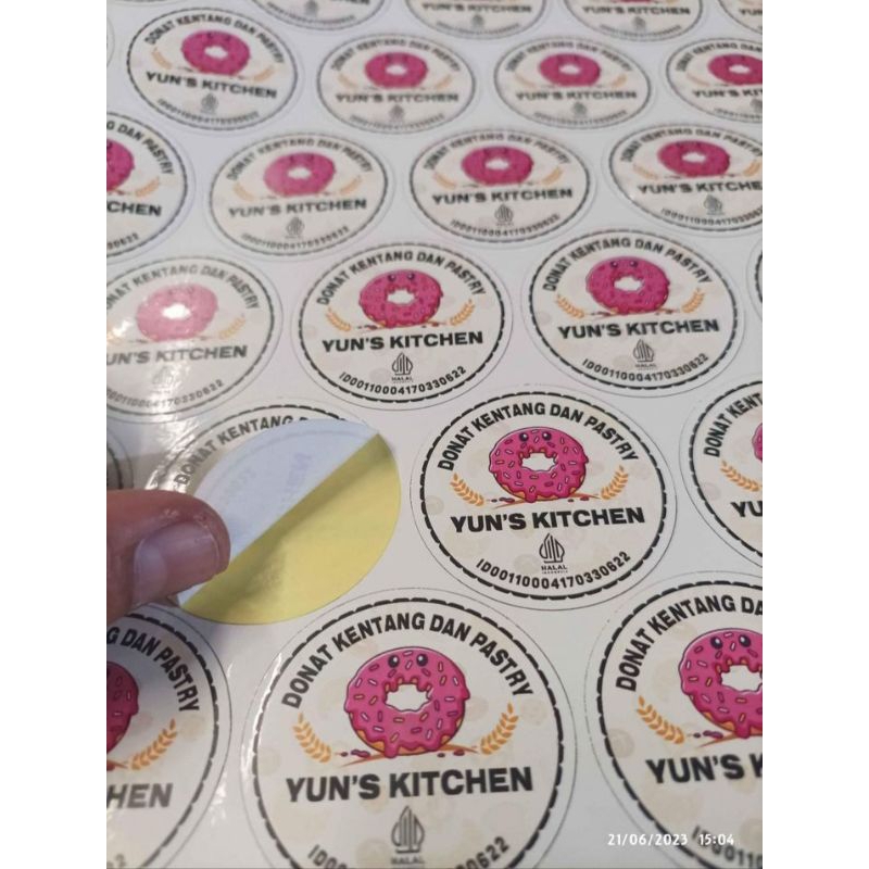 

Cetak stiker bontax / cromo free cutting A3+ stiker label makanan /stiker segel