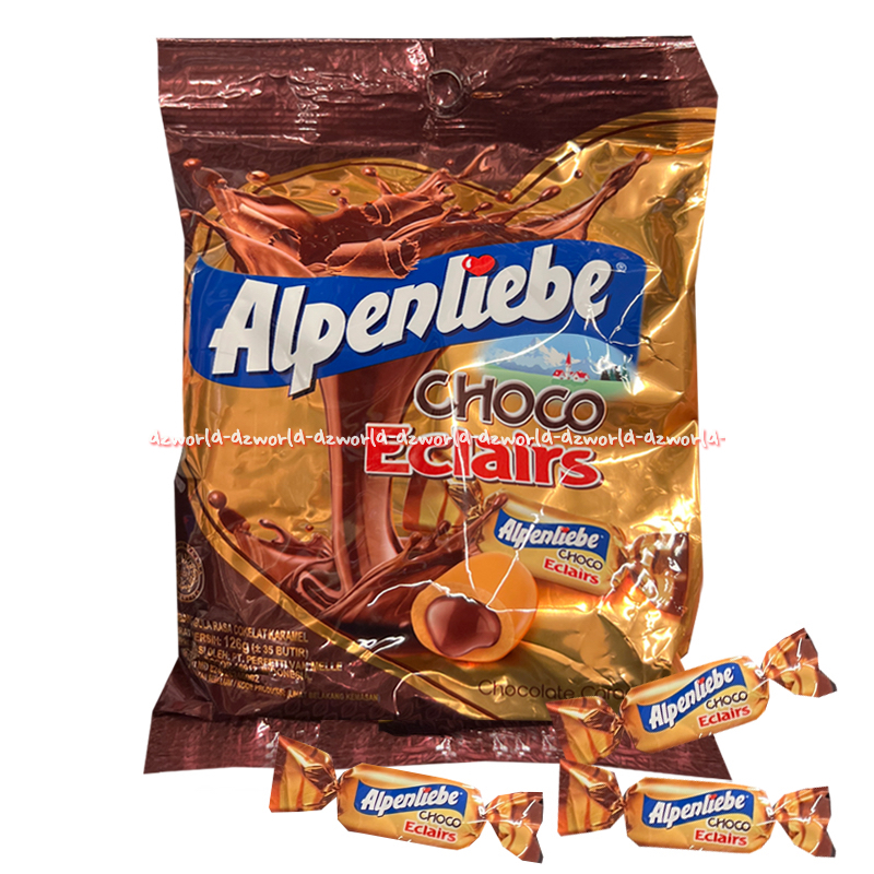 

Alpenliebe Choco Eclairs 126gr Permen Dengan Isi Cokelat Karamel Alpenlibel Alpen liebe Eclair Coklat Caramel