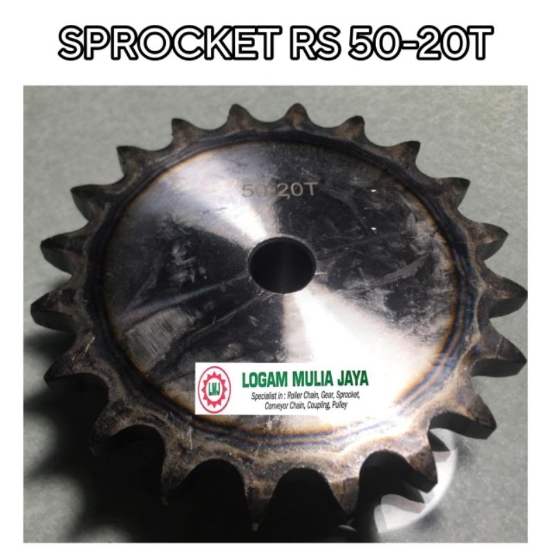 ROLLER CHAIN SPROCKET RS 50 SINGLE GIGI 20T SPROCKET RS 50X20T GEAR GIR RS 50-20T RS 50X20 T RS 50-1