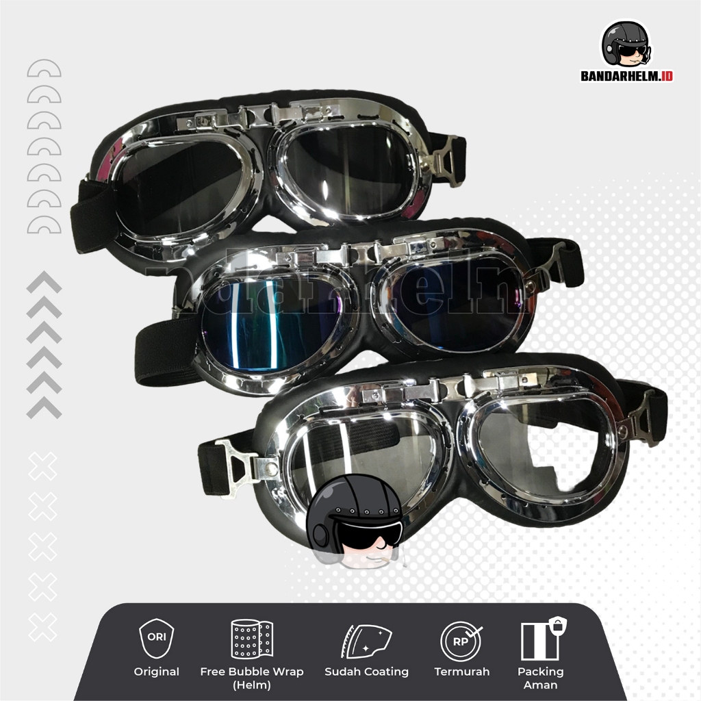 Google / Kacamata Retro / kacamata Pilot pinggir silver/ Kacamata pilot neo