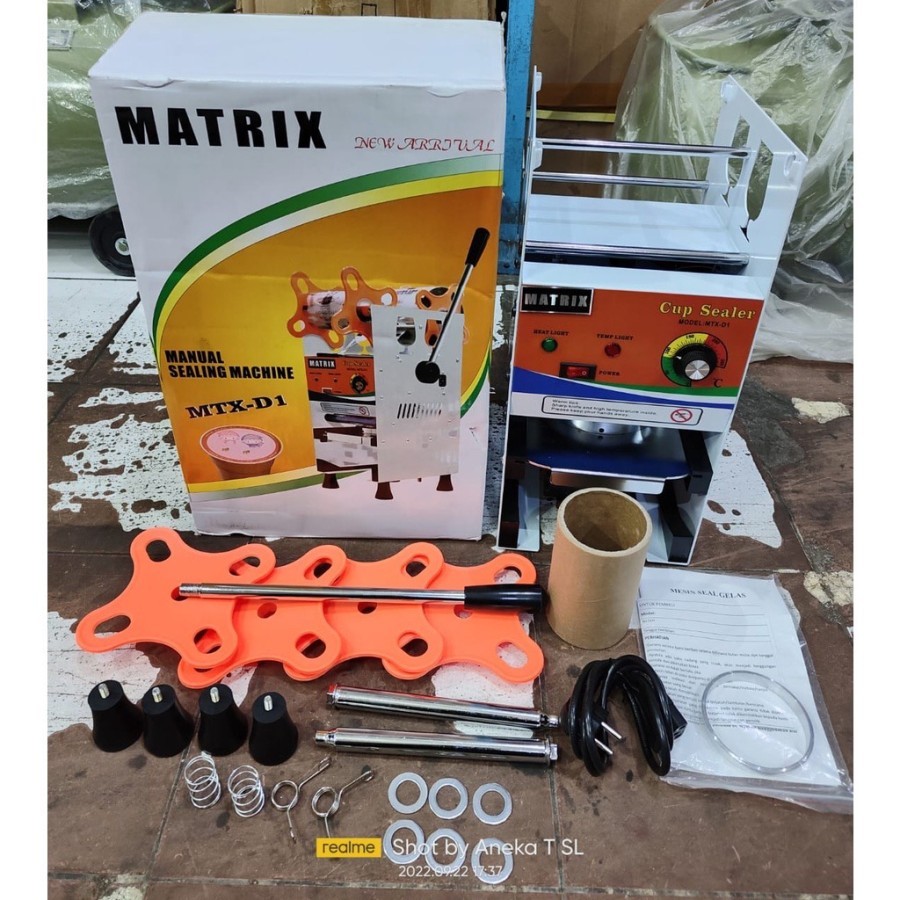 Mesin press cup elektrik Matrix MTX-D1 Cup Sealer MTX D1