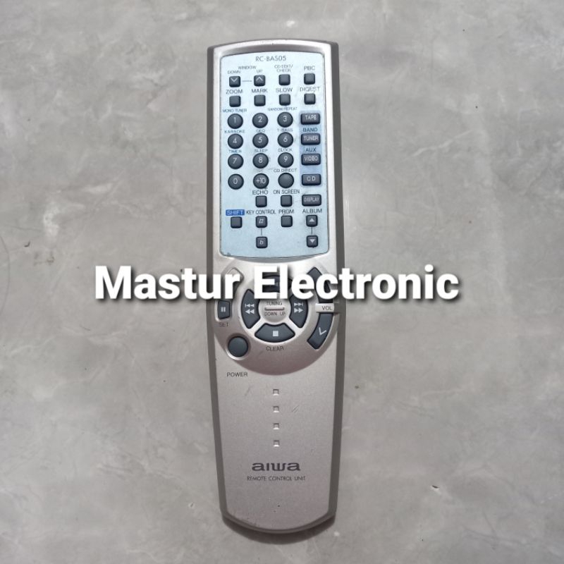 REMOTE REMOT DVD COMPO AIWA RC-BAS05 ORIGINAL ASLI