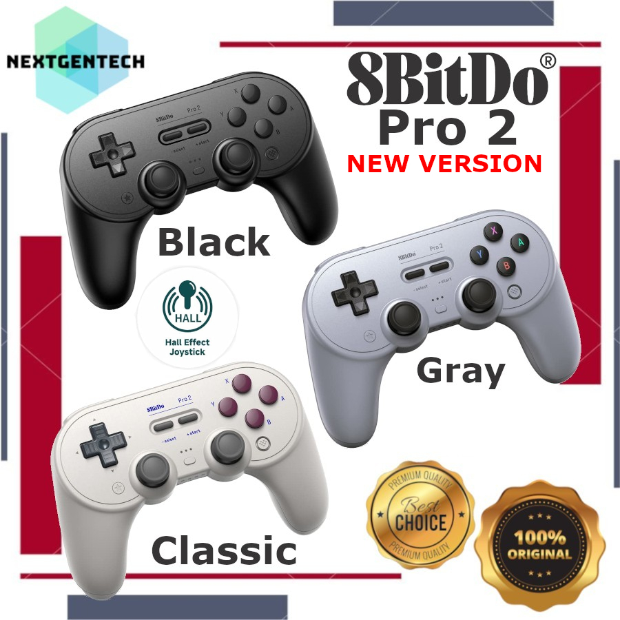 8bitdo Pro 2 Wireless Gamepad Bluetooth Controller Switch PC Android