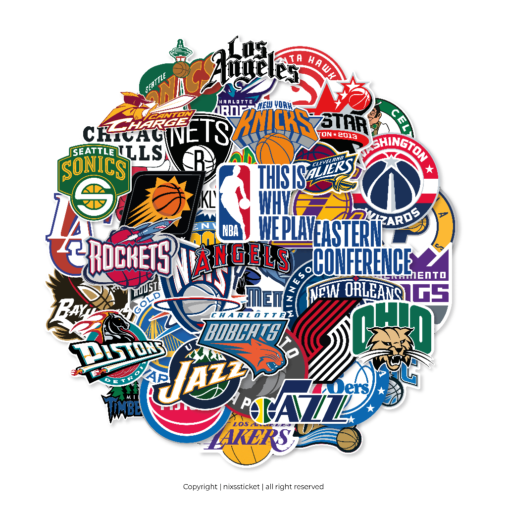 

[READY] STICKER PACK | TIM BASKET NBA | 50 PCS | KISSCUT | WATERPROFF | STIXIS.MARKET