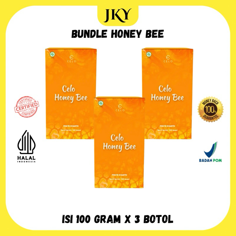 

(READY STOCK SIAP DIKIRIM) 3PCS - CELO PREMIUM HONEY BEE (NEW) - celo.beaute - celobeautebycece - celobeauteofficial