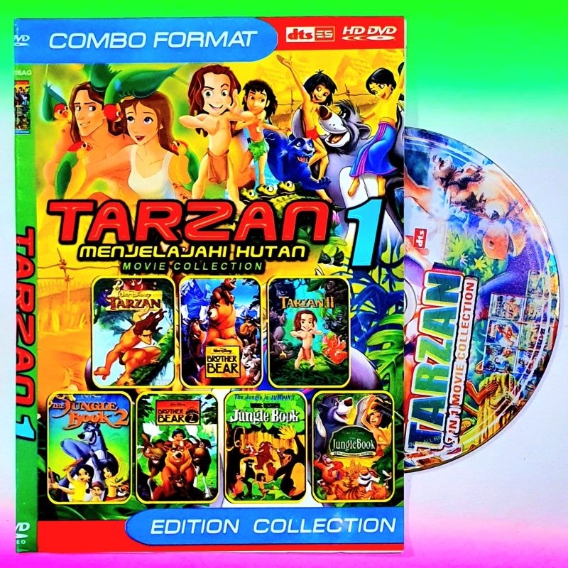 KASET FILM JUNGLE BOOK-FILM TARZAN-FILM KARTUN TARZAN-KASET ANAK FILM BROTHER BEAR TERBARU-FILM ANAK