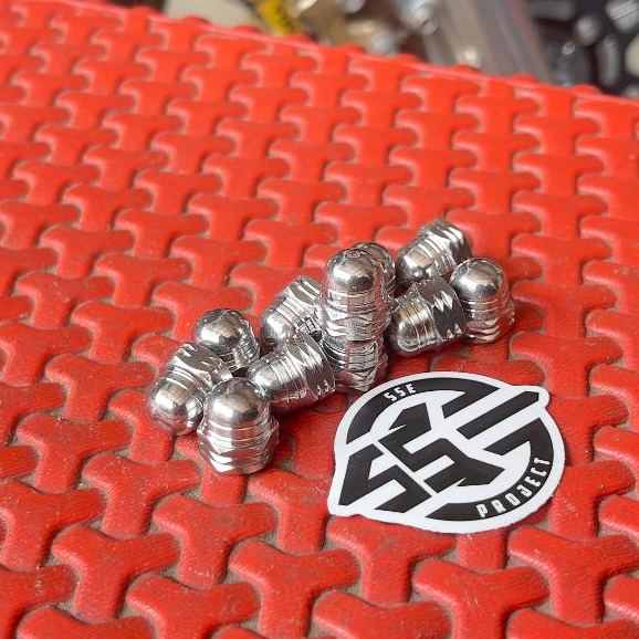 Mur topi stainlees Mur 14 stainlees / Mur M10 bubut (drat kasar)