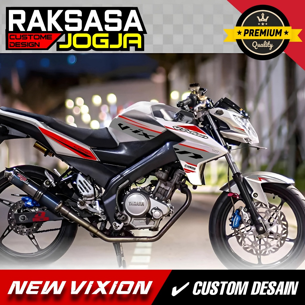 STRIPING VIXION NEW NVA NVL OLD TRANSPARAN CUSTOME HITAM BIRU PUTIH MERAH 1