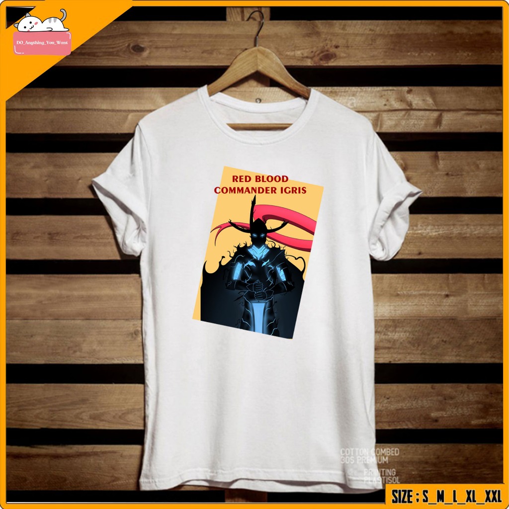 KAOS SOLO LEVELING - KAOS SUNG JINWOO IGRIS COMMANDER - BAJU SOLO LEVELING ARISE