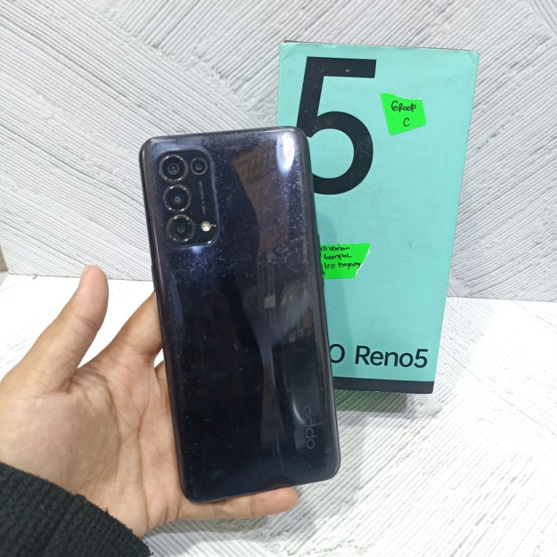 Oppo Reno 5 4G 8/128 GB Handphone Second Bekas Original
