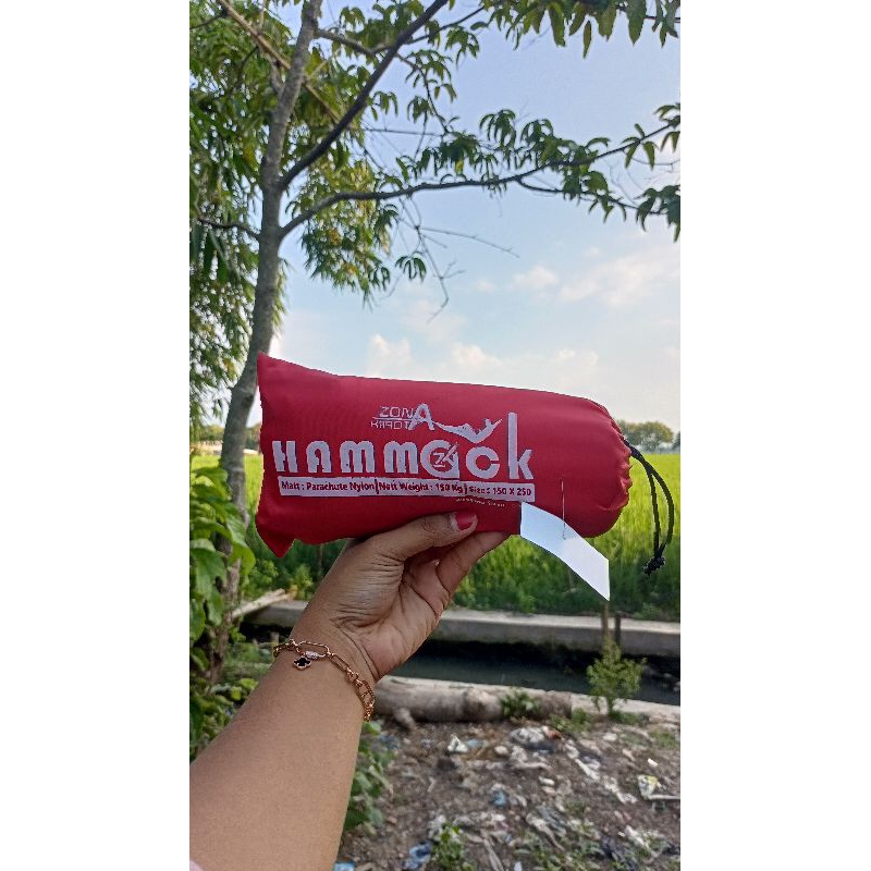 PROMO HAMMOCK ZONA KIROTA/ HAMMOCK 150KG / HAMMOCK DEWASA / HAMMOCK UNTUK 2 ORANG / HAMMOK / HAMMOCK