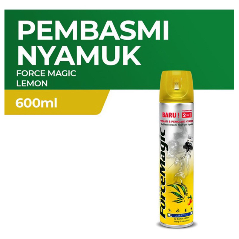 

Force Magic Obat Pembasmi Nyamuk Lemon 600 ml