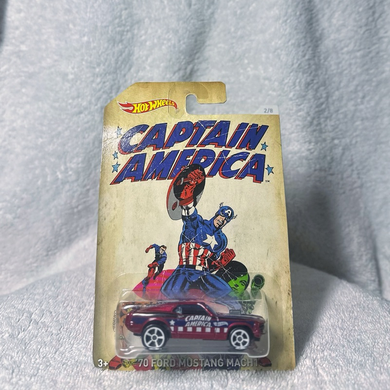 Hot Wheels Ford Mustang Mach 1, Captain America 75th Anniversary Series