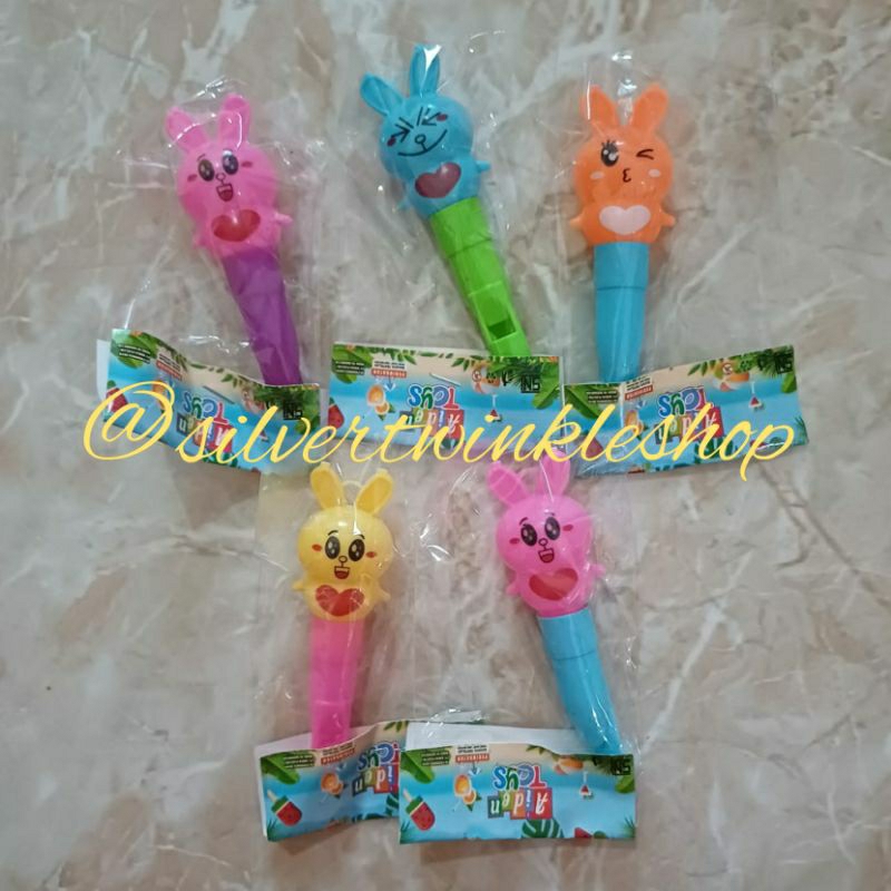 Mainan edukasi anak peluit kelinci pluit priwit priwitan edukatif alat musik music terompet trompet 