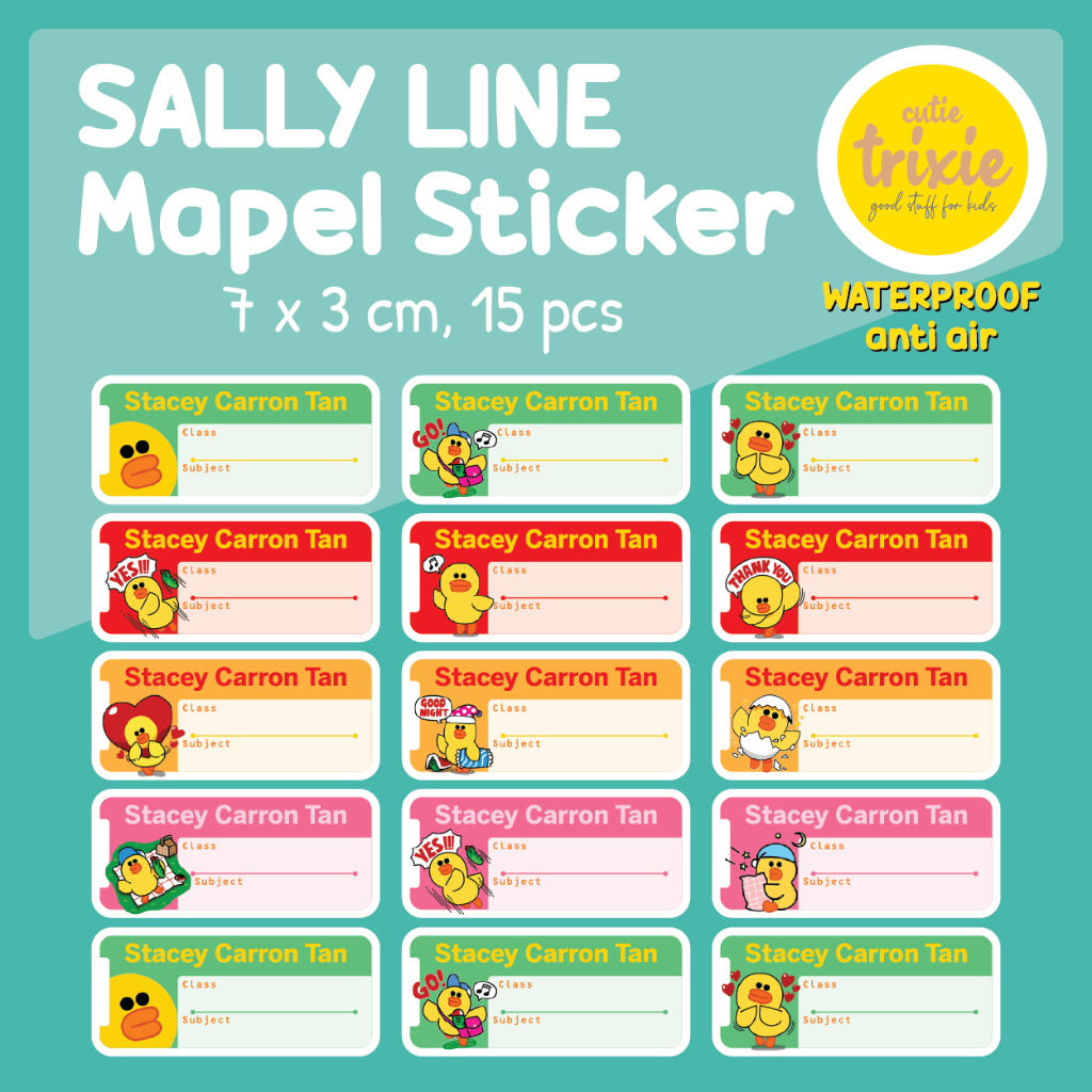 

Sticker Label Buku Mata Pelajaran Mapel Sally Line