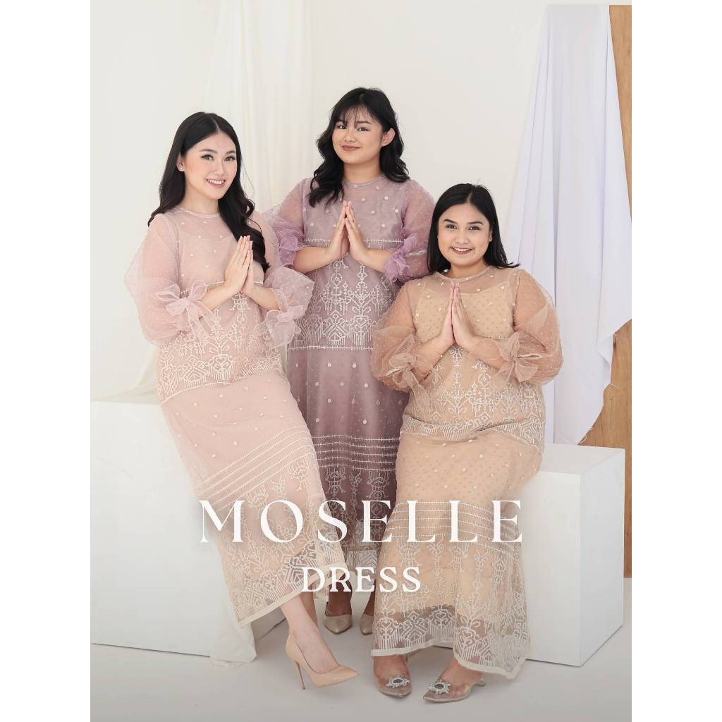 Mille Fleur - Moselle Party Dress | Dress Pesta Wanita Reguler Size Big Size Plus Size