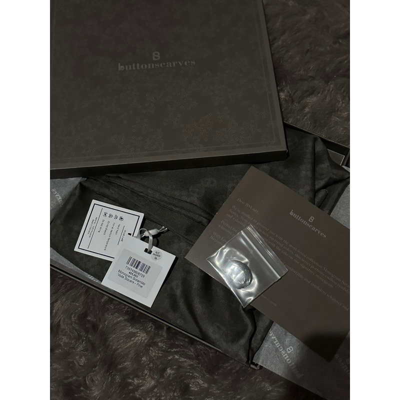 buttonscarves monogram scramble voile