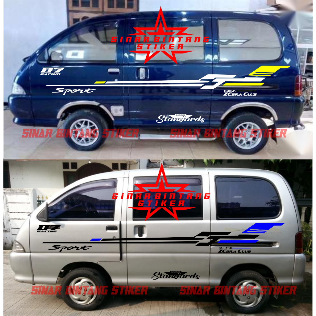 stiker mobil zebra espass stiker cutting body samping zebra espass