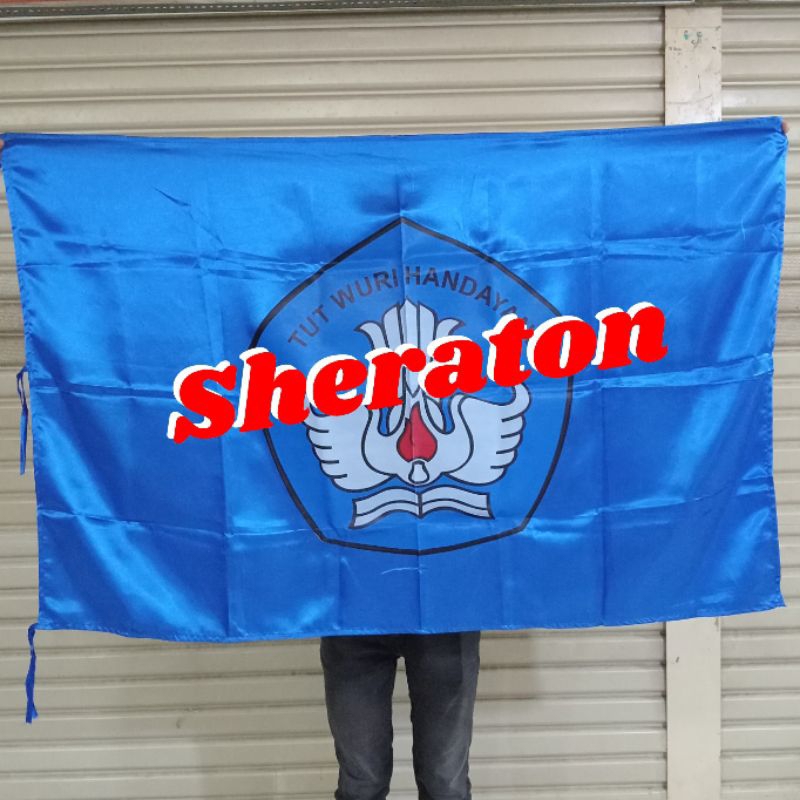 

bendera logo bendera TUT WURI HANDAYANI dasar biru UK. 90cm x 135cm