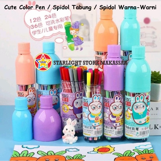 

Cute Color Pen / Spidol Tabung / Spidol Warna-Warni Murah