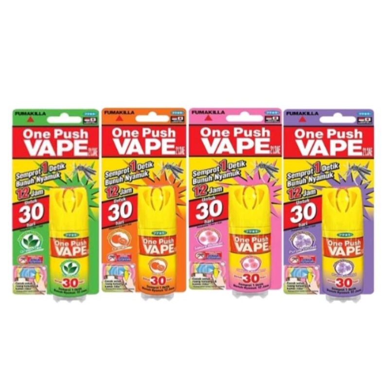 Fumakilla one push vape 30Hari, One push vape 30 hari, fumakilla one push, Hit one push