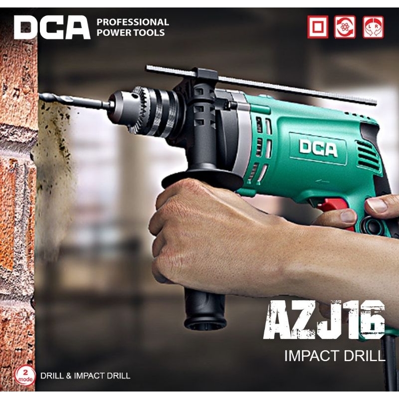 Mesin Bor Listrik/Impact Drill 16 mm Merk DCA (AZJ16) 710w