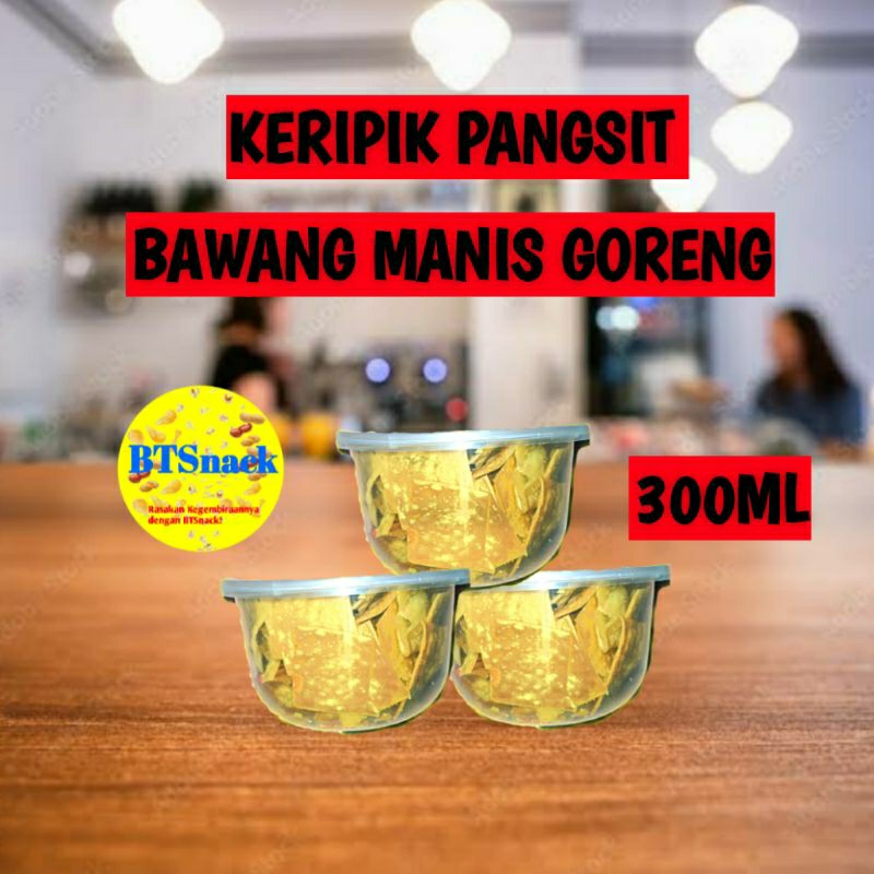 

CEMILAN SNACK KERUPUK KRIPIK BAWANG PANGSIT MANIS 300ML