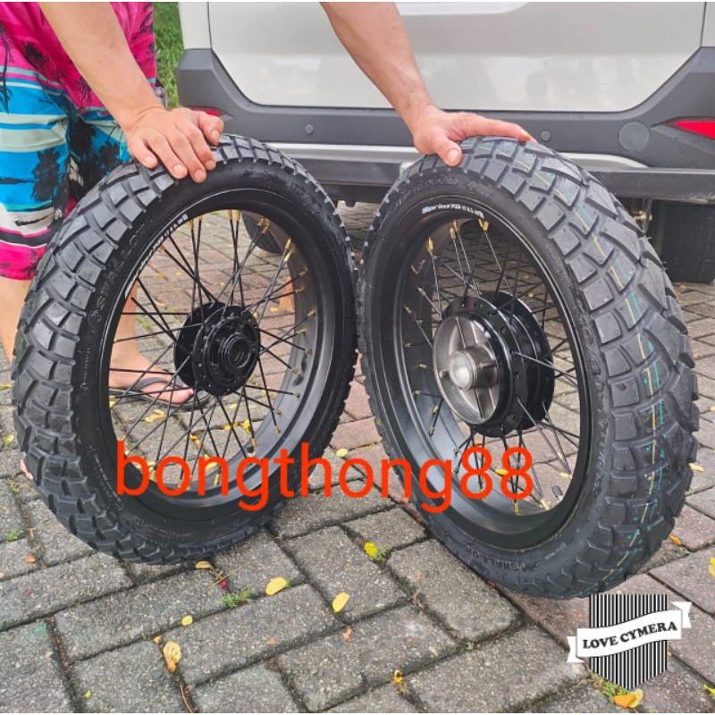 Sepaket velg  250 300 350  ring 17 Megapro /Gl Pro Verz lama  Megapro Primus Ban Swallow SB 117 90  