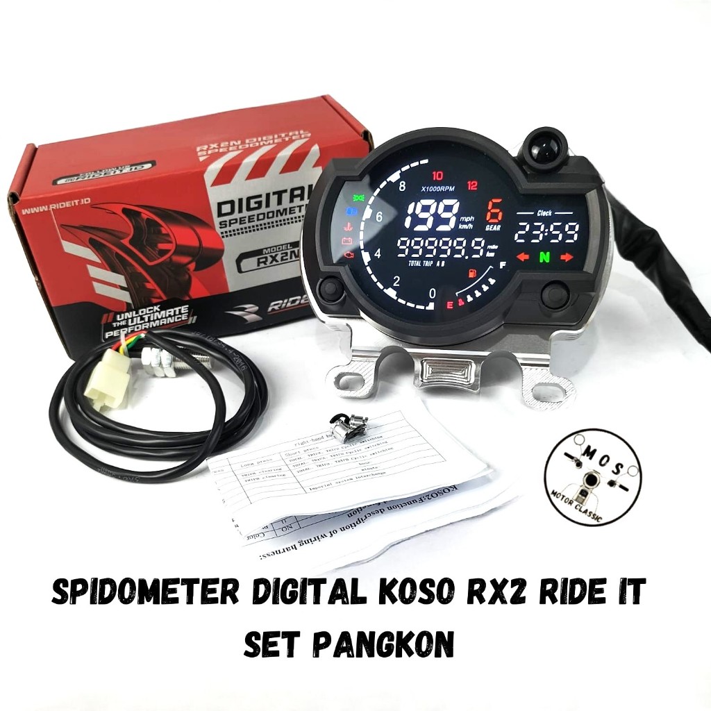 Speedometer Koso Rx2N Digital CB Spido Spedometer Spidometer Koso Rx2 N Vixion Modif