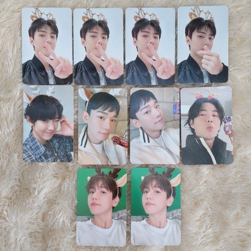 EXO PINK CHRISTMAS 2024 SEHUN CHANYEOL SUHO CHEN BAEKHYUN PHOTOCARD PC