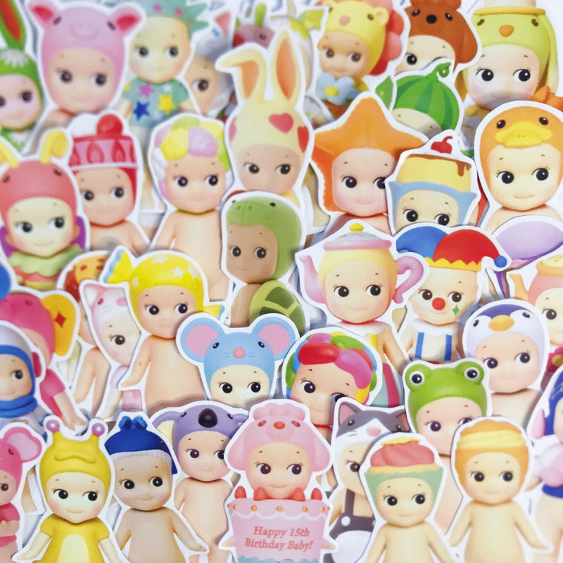 

50 PCS STICKER PACK SONNY ANGELS STIKER DECO PHONE CASE LAPTOP NOTEBOOK IPAD / DECAL STICKER LAPTOP CASE AESTHETIC / STICKER AESTETIC DECOR